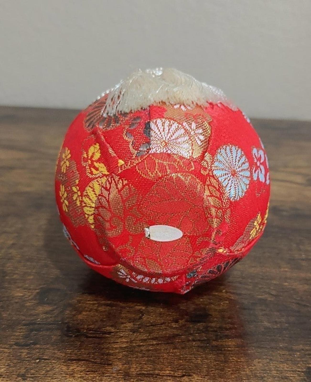 1980's Vintage Japanese Traditional Hime Daruma Doll