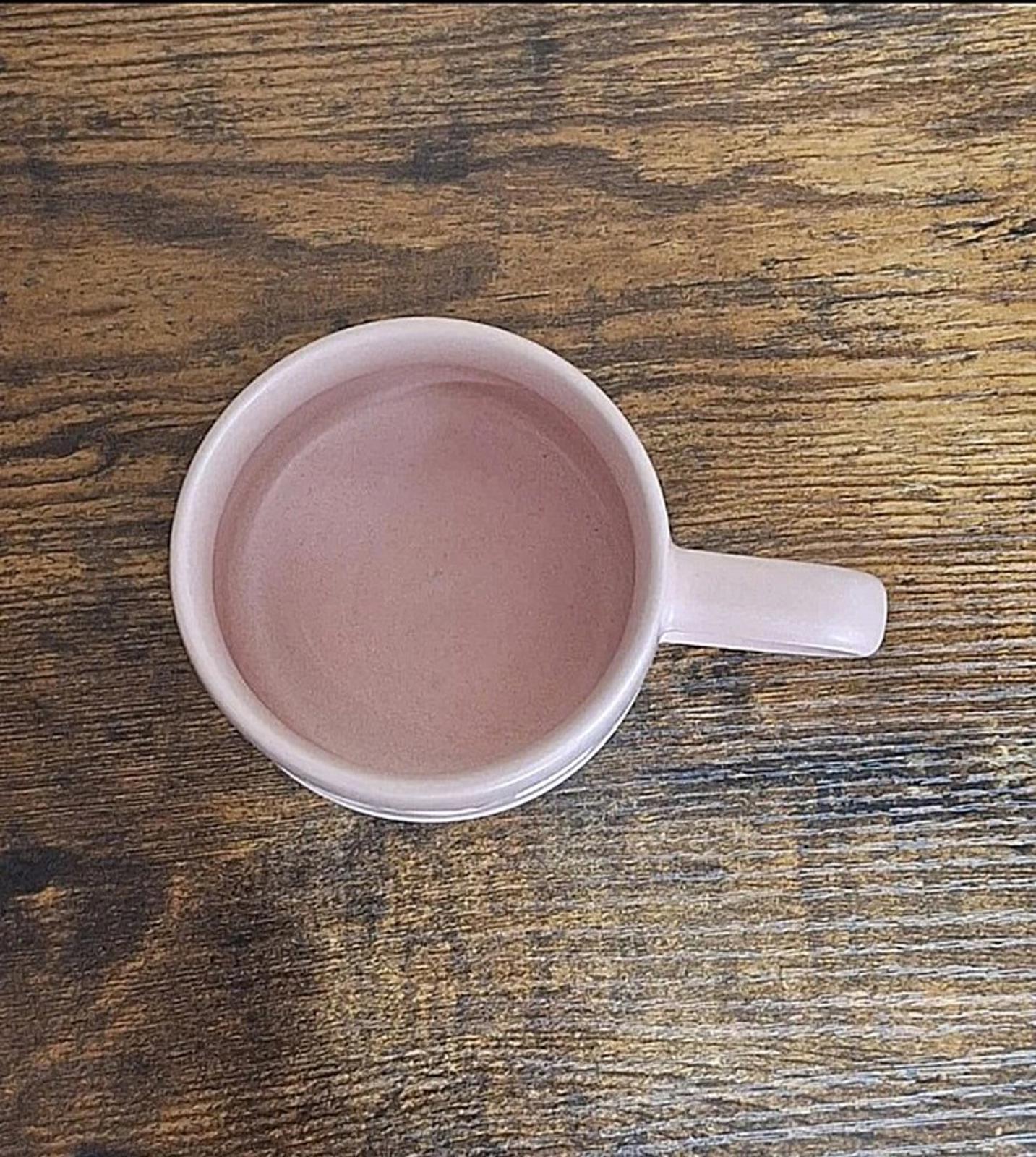 Pretty Disney Love Pink & White Stoneware Mug