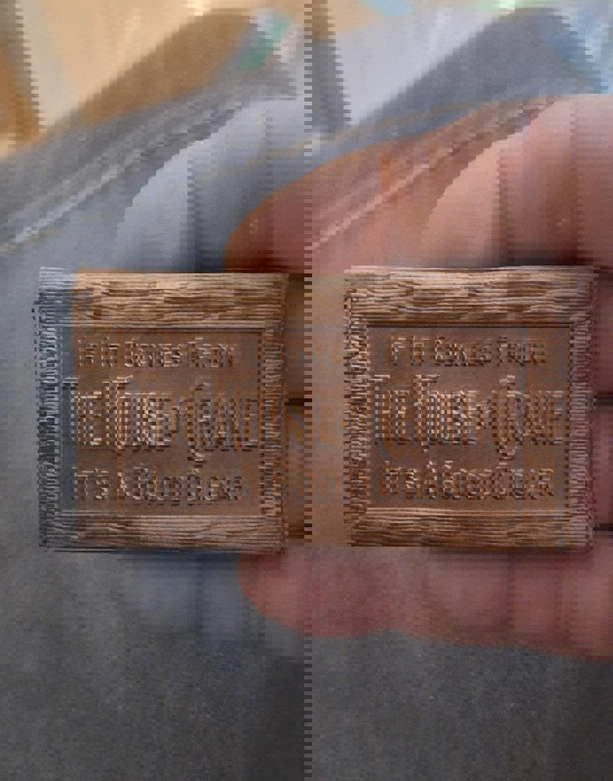 Cool Vintage Rare & HTF Early 1900s Leather House of Crane Cigar Leather Purse.