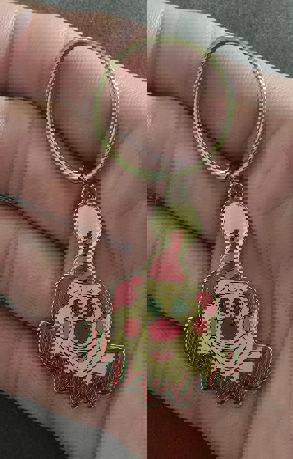 1980s Vintage Circus Circus Hotel Casino Las Vegas Gold Tone Clown Keychain