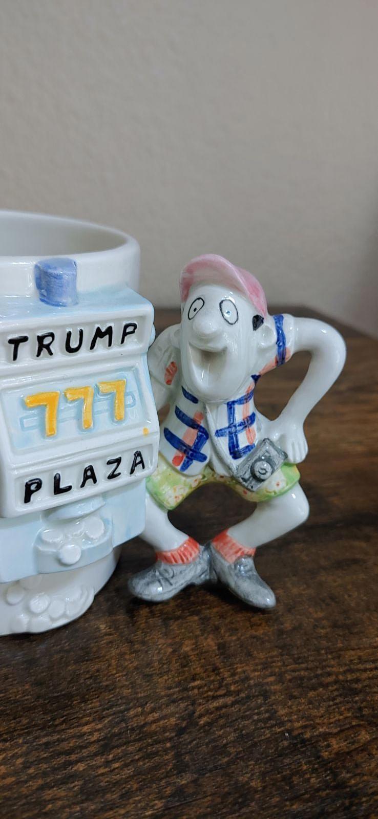 Cool Vintage 1989 1 Fitz & Floyd Trump Plaza Casino Mug Slot Player