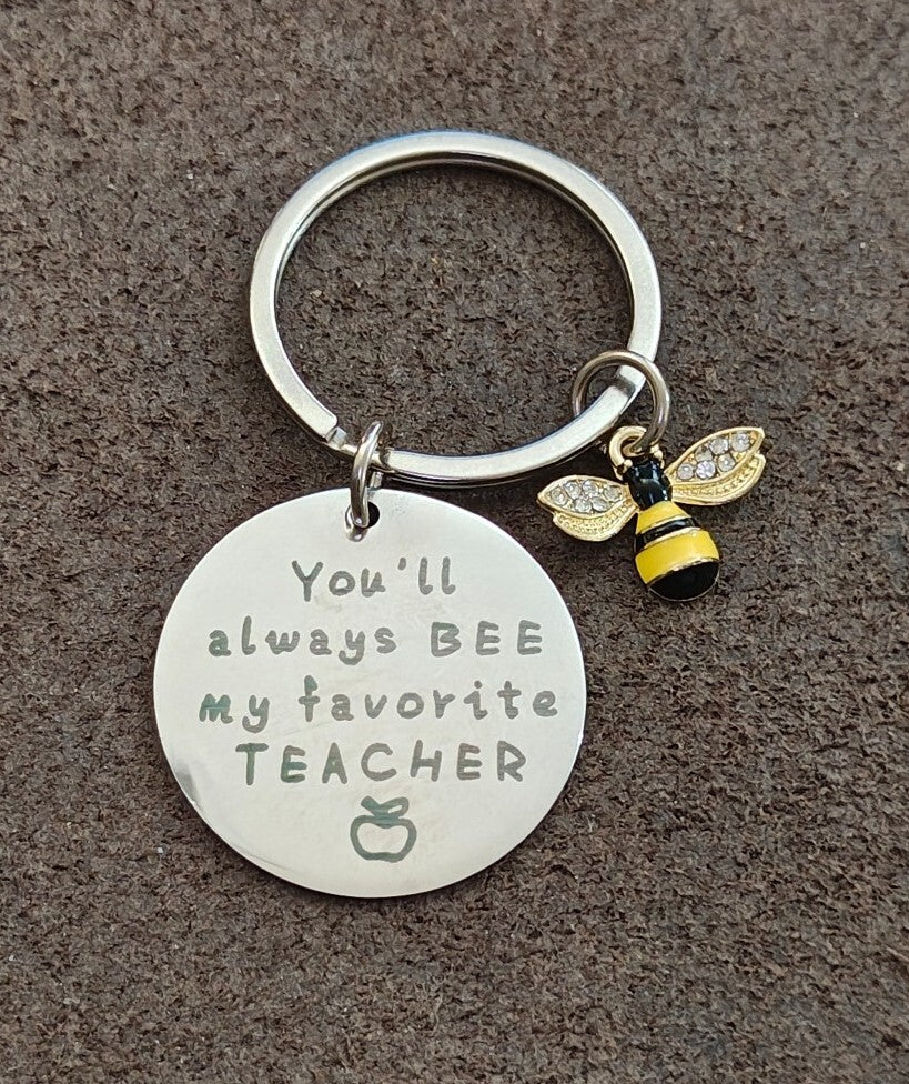 Stainless Steel Teacher Appreciation Keychain