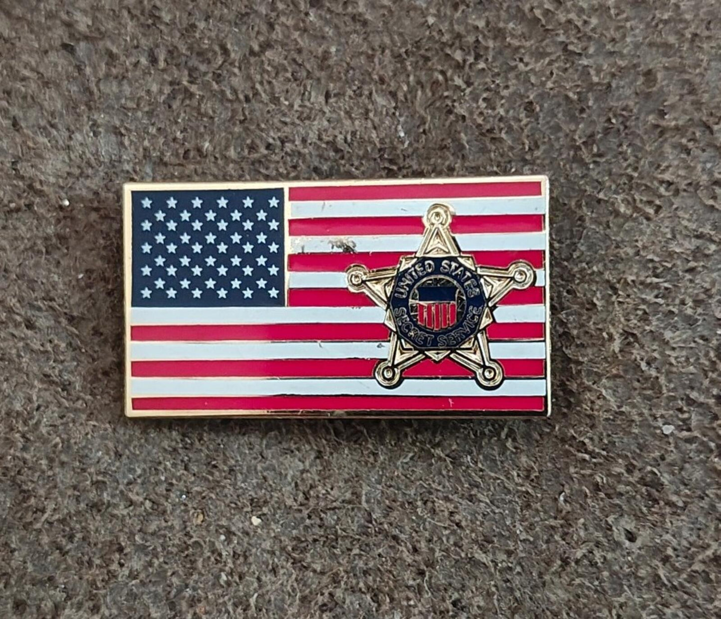 Vintage United States Secret Service (USSS) Featuring The American Flag Pin