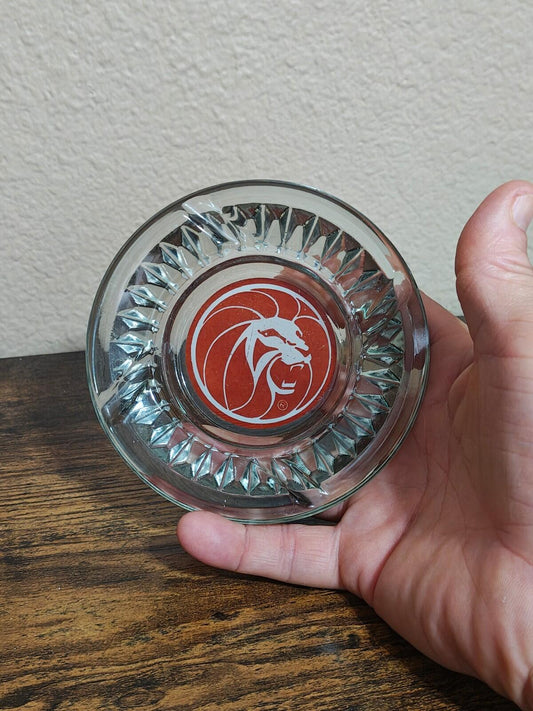 1970s MGM Grand Hotel & Casino Las Vegas Glass Ashtray