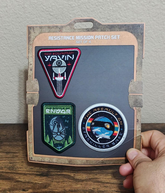 2019/2020 Star Wars Galaxy's Edge Resistance Mission Patch Set.
