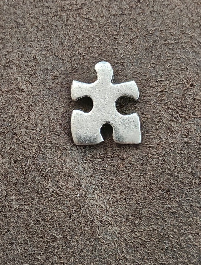 Jim Clift Fine Pewter Puzzle Piece Pin