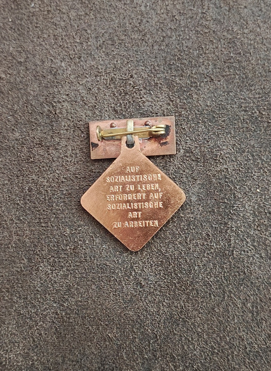 1970s/80s East German (GDR/DDR) Activist of Socialist Labor Medal Badge Pin