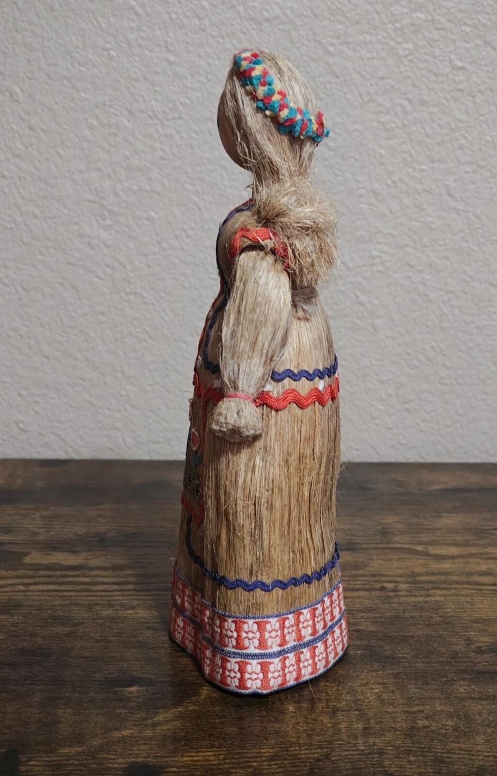 Vintage Handmade Belarus Russian Flax Folk Art Doll