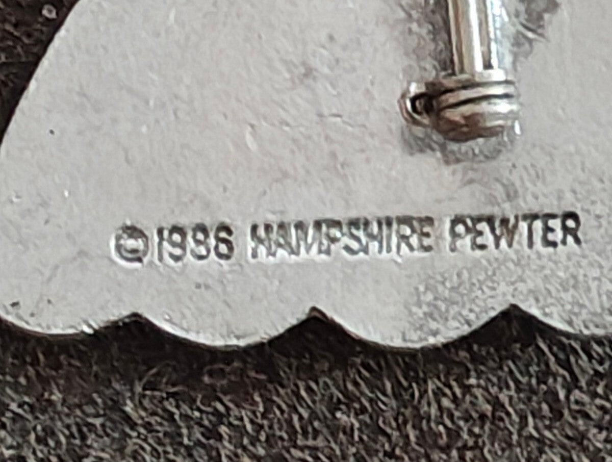 1986 Hampshire Pewter Angel Brooch.