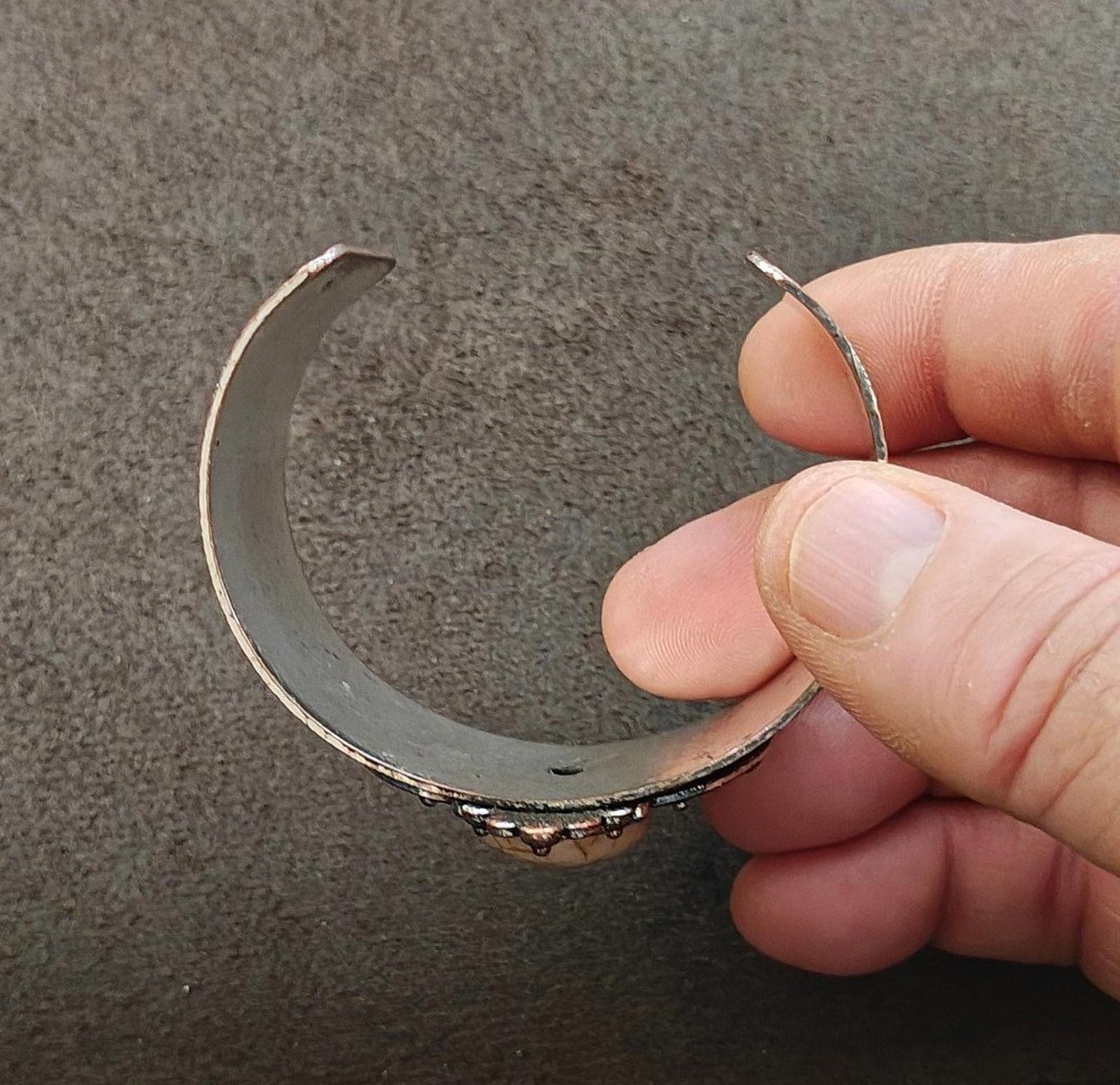 Southwestern Style Hammered Silver Cuff Bracelet