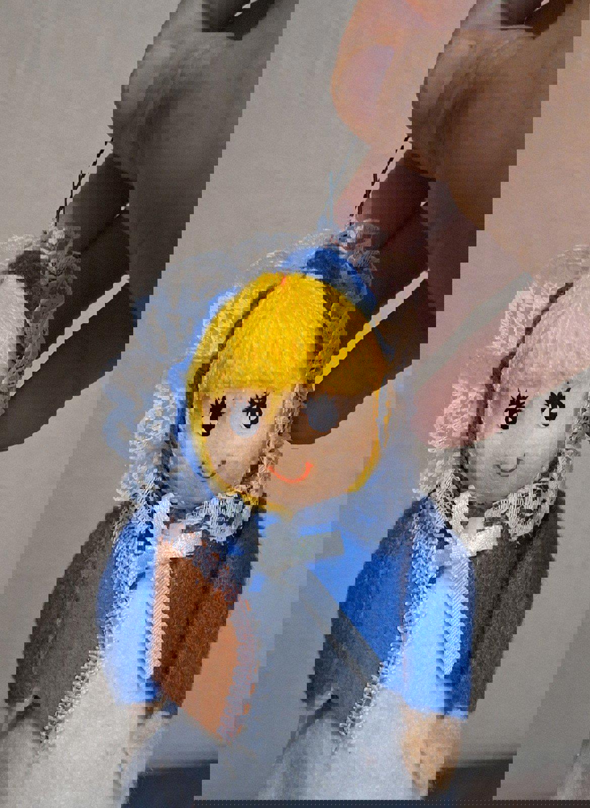 Handmade Vintage Pilgrim Girl Ornament Figurine