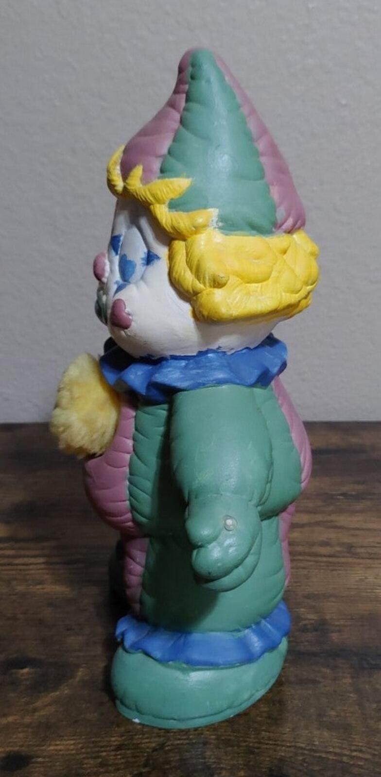 Vintage 12" Hand Painted Porcelain Or Ceramic Clown