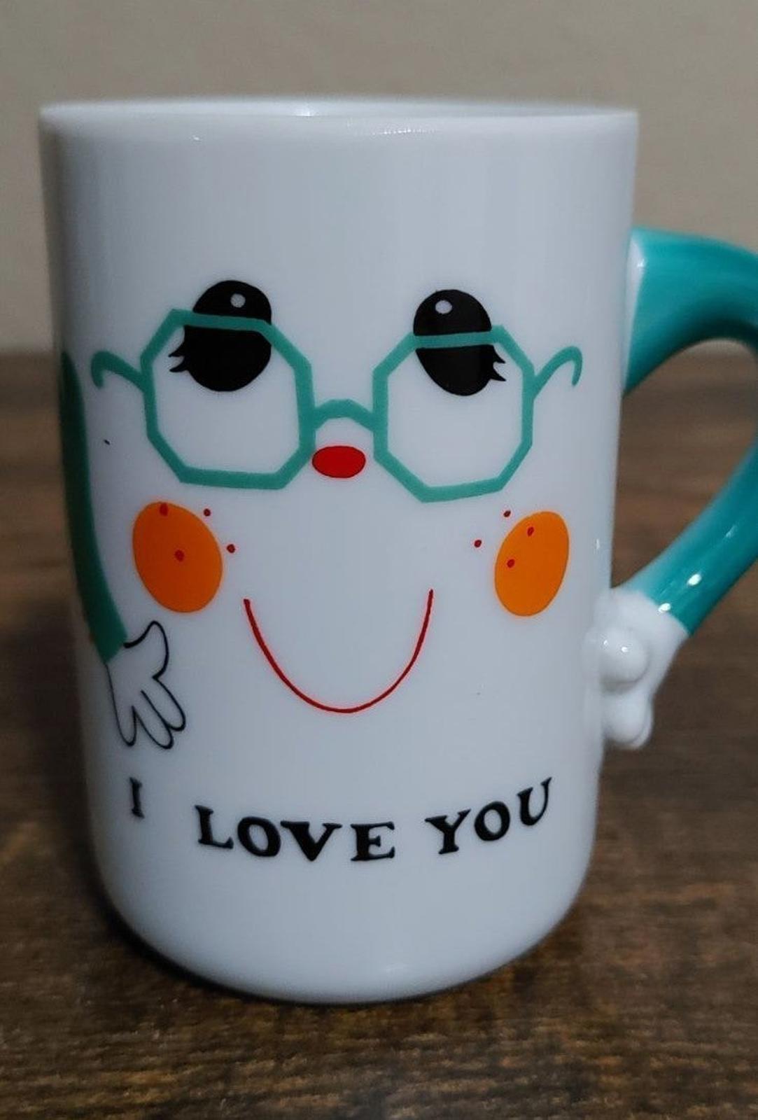 1976 Porcelain Papel I Love You Small Cup Mug