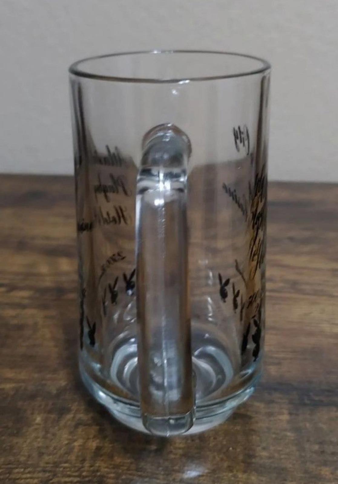 1980's Atlantic City Playboy Hotel And Casino Glass Mug