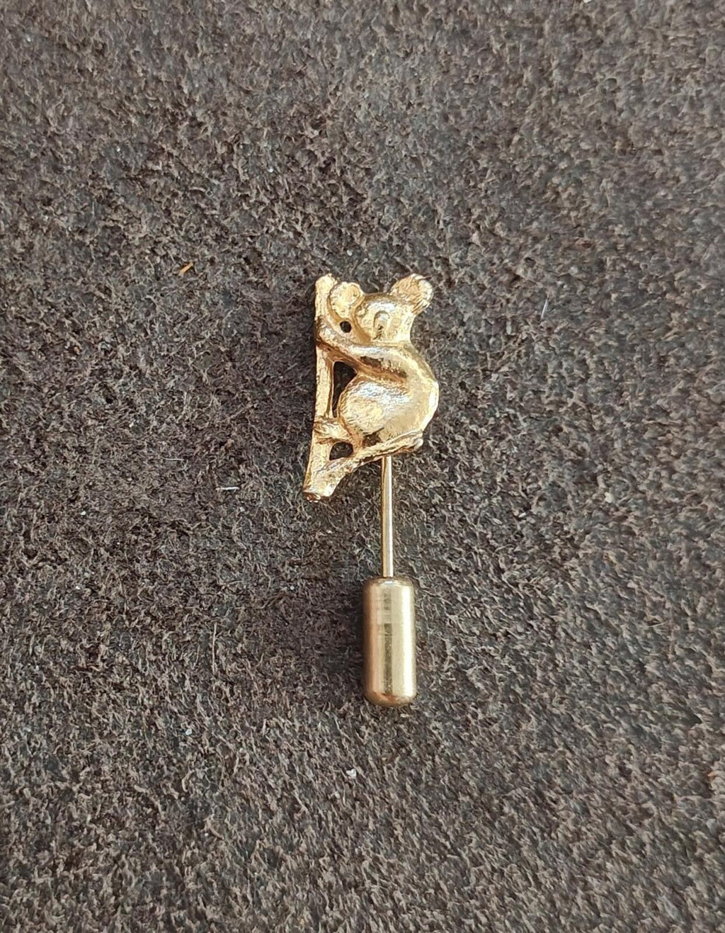 1980s Gold Tone Koala Bear Stick Pin