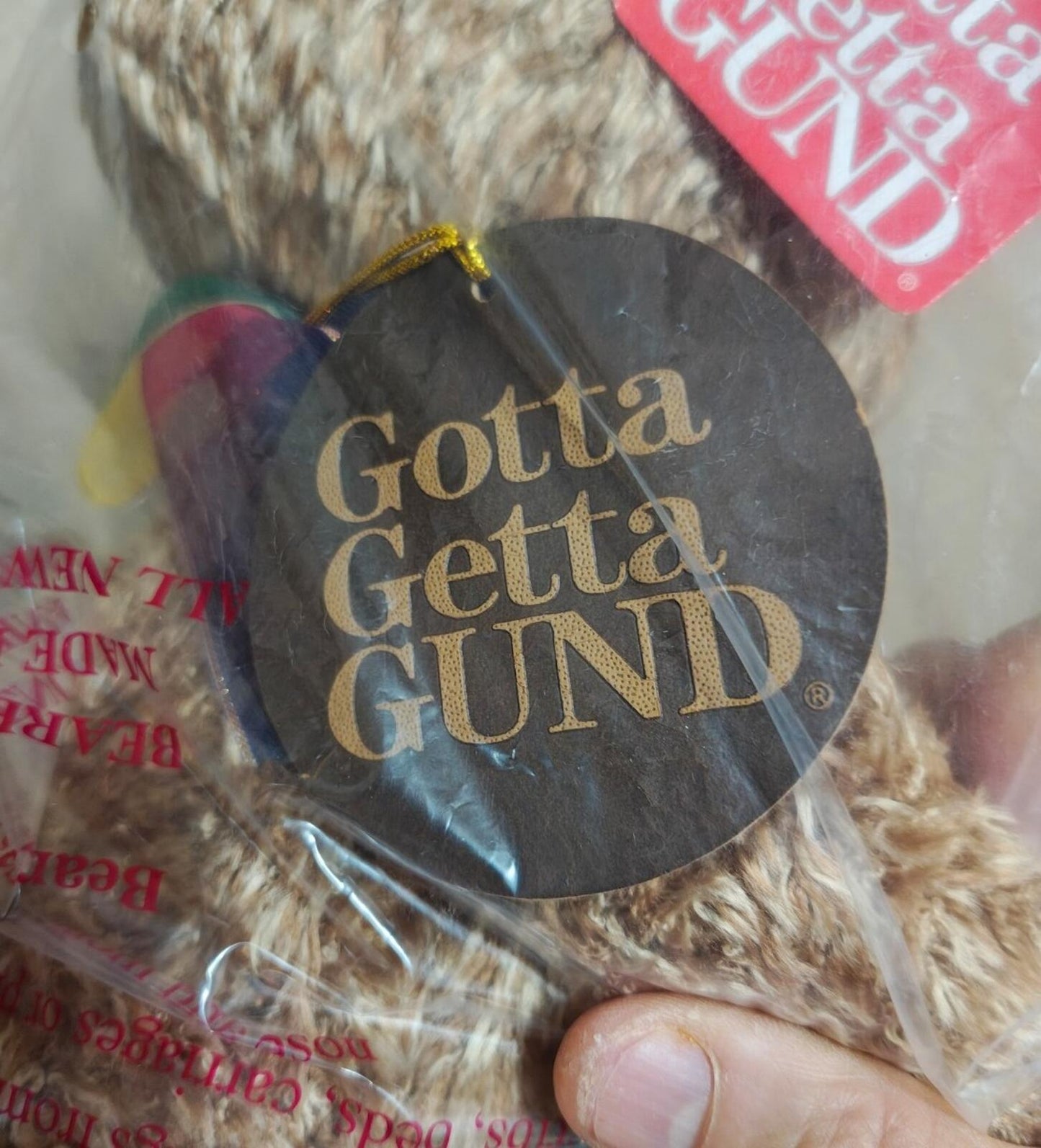1999 Gotta Getta GUND "Bearessence" Teddy Bear Plush NWT Factory Sealed