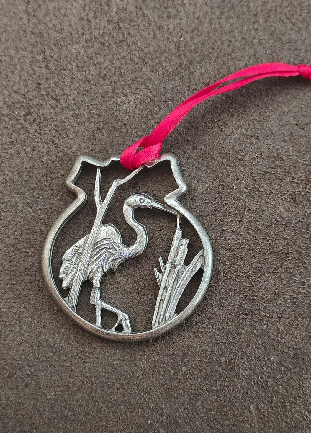 Salisbury Pewter Traditional Blue Heron Hanging Ornament