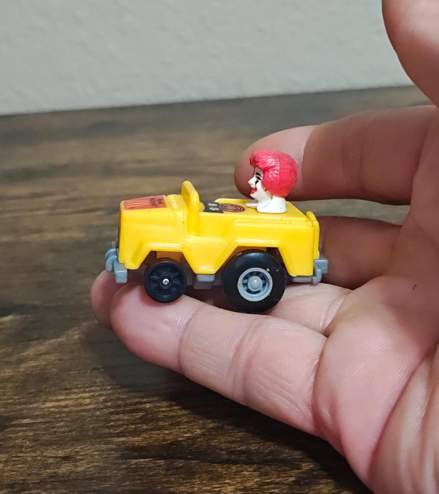 1985 Ronald McDonald Happy Meal Runabout Car