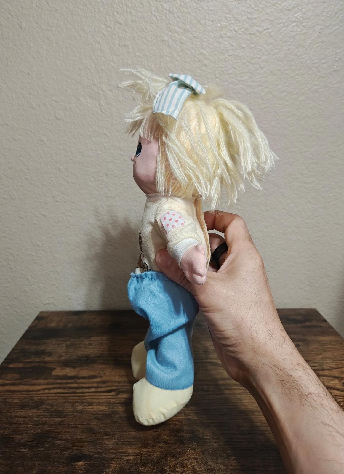 1986 Vintage Precious Moments Friendship Line Series "I Miss You" Boy Doll Plush