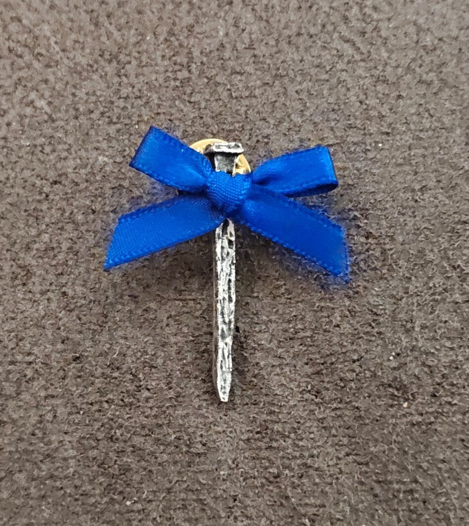 Handcrafted Pewter Religious Cross Nail Pin