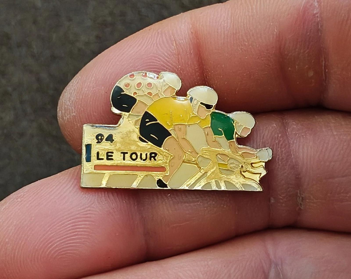 1994 Tour de France Gold Tone Enamel Pin