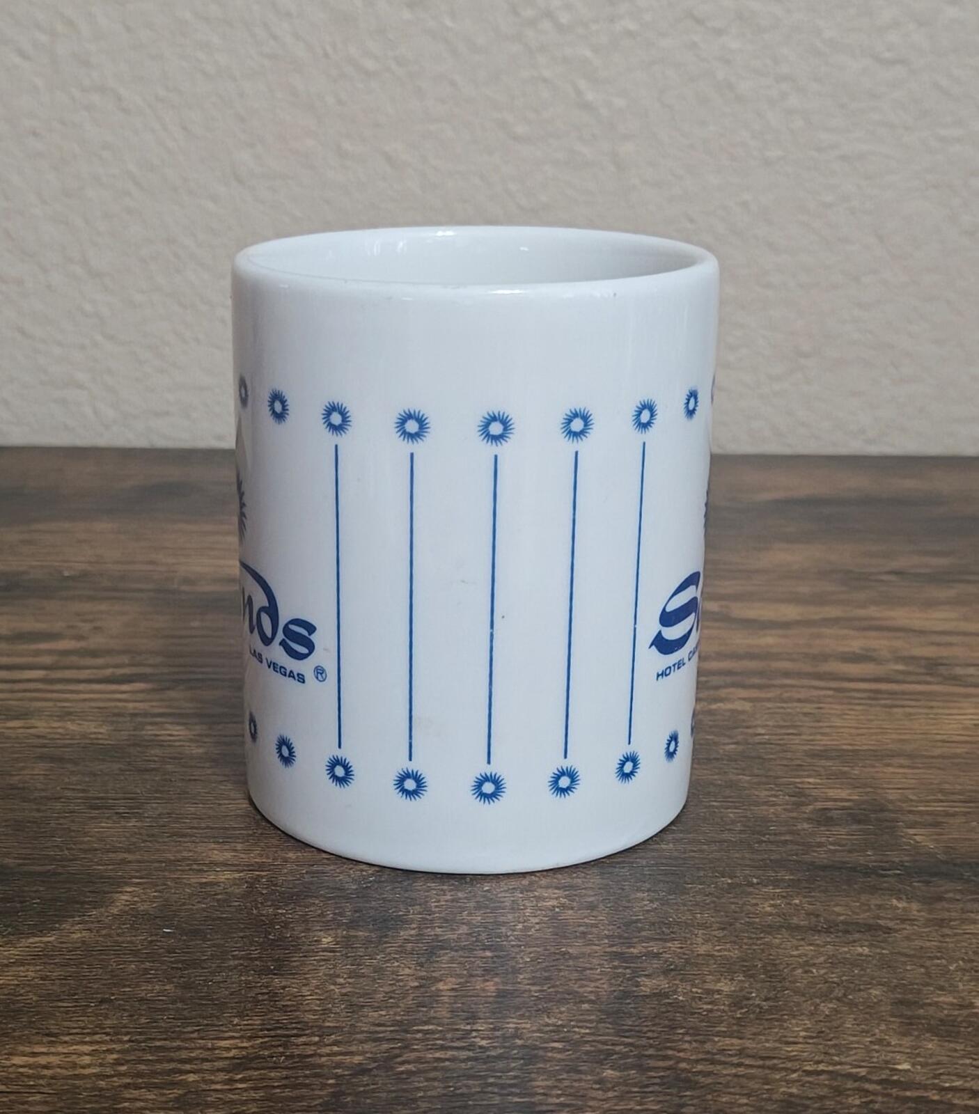 1970s/80s Sands Hotel & Casino Las Vegas  White & Blue 10 oz Ceramic Mug