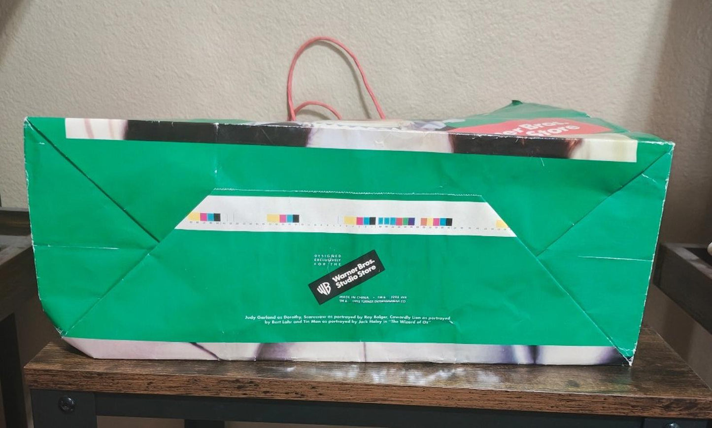 1998 Warner Brothers Studio Store Dorothy Wizard of Oz Paper Shopping Bag