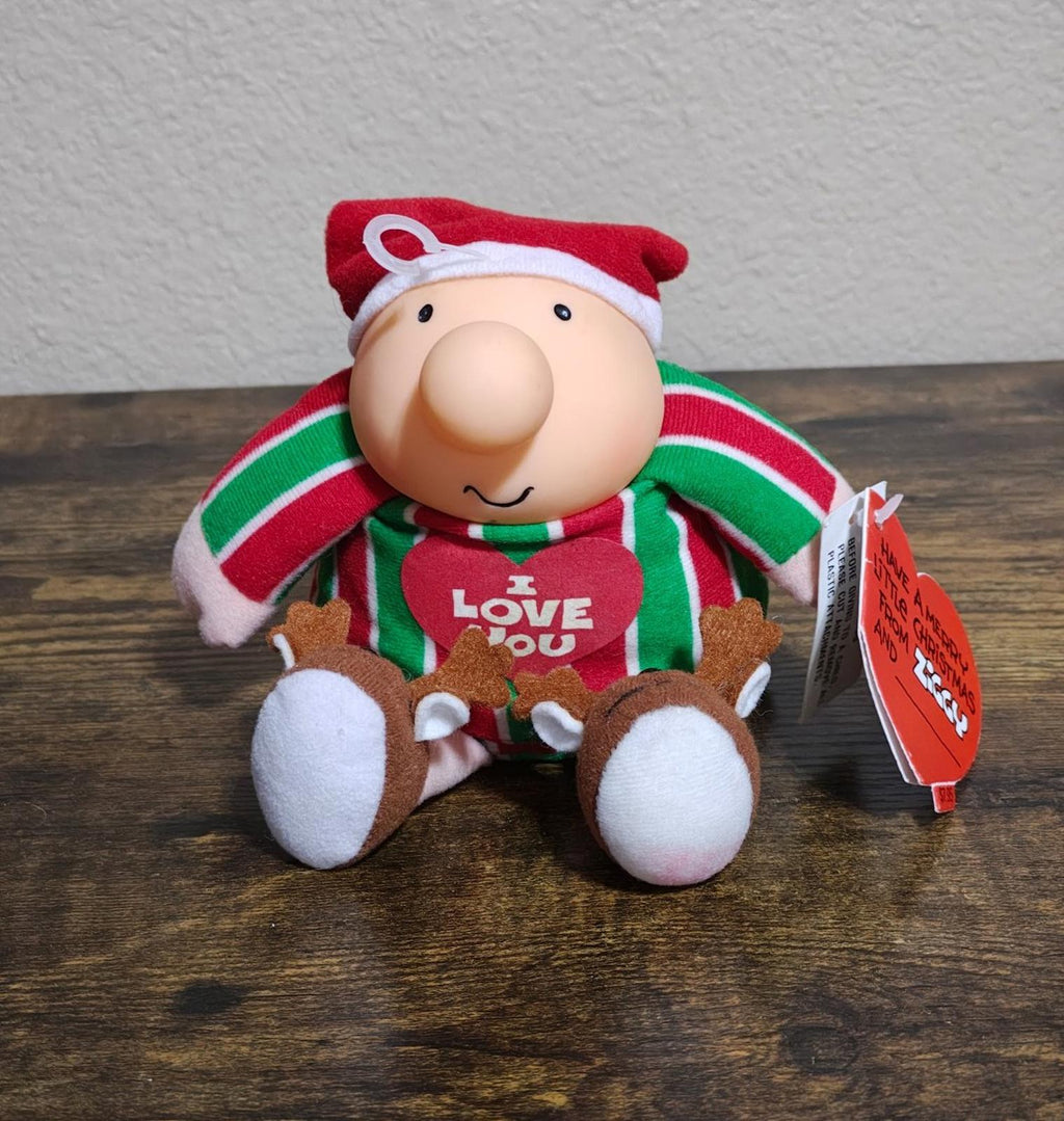 1991 Vintage "I Love You" 7" Christmas Ziggy Plush