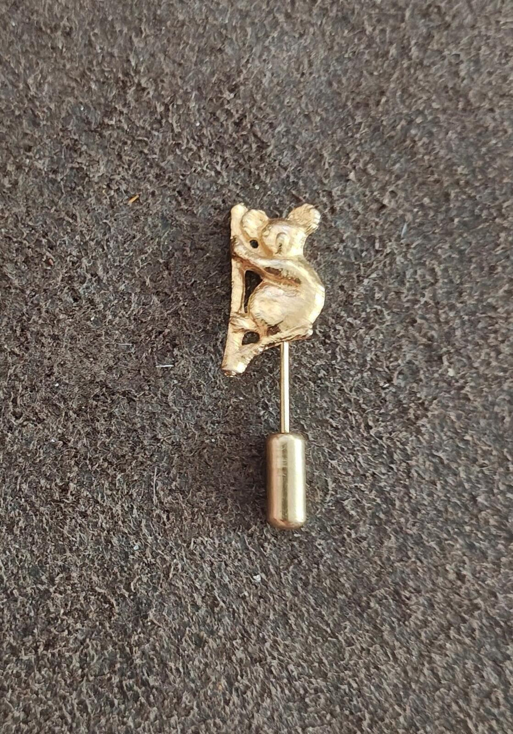 1980s Gold Tone Koala Bear Stick Pin