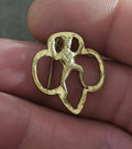1960s Vintage vintage Girl Scout Brownie Membership Gold Tone Pin Brooch