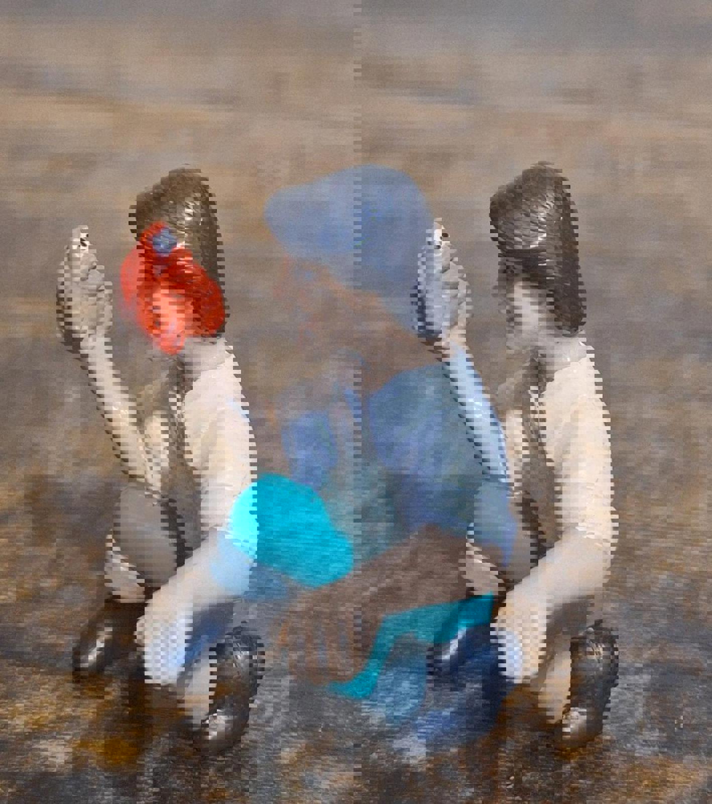 1989 Disney The Little Mermaid Prince Eric Holding Sebastian PVC