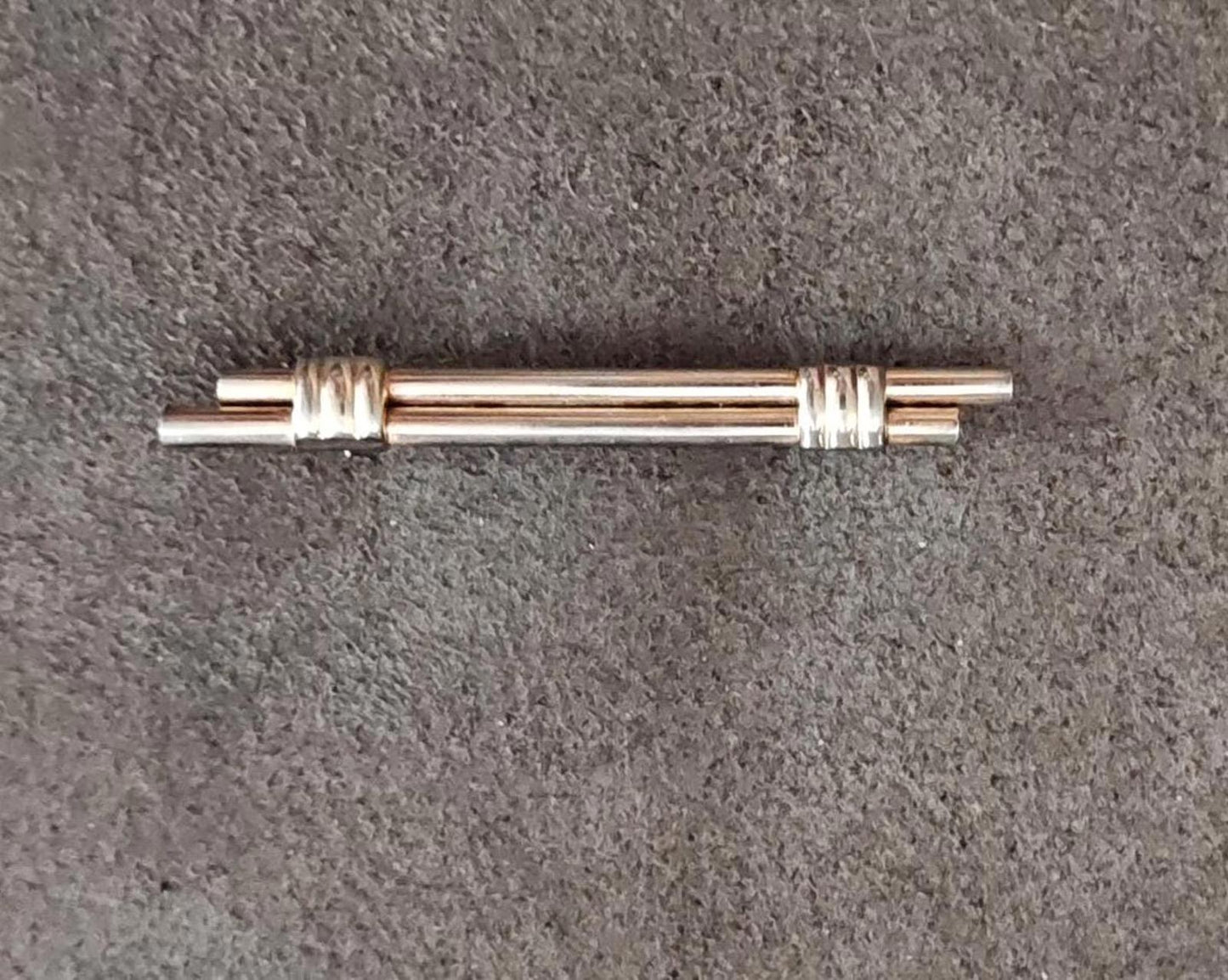 1940s/50s Double Scroll Bar Pin