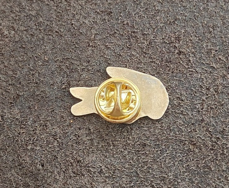 1980s Rare & Hard To Find Lacoste Gold Tone Enamel Crocodile Cloisonné Pin