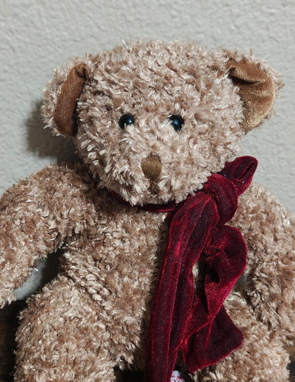 1990s Retired Russ Berrie Chips," Teddy Bear Beanbag Plush