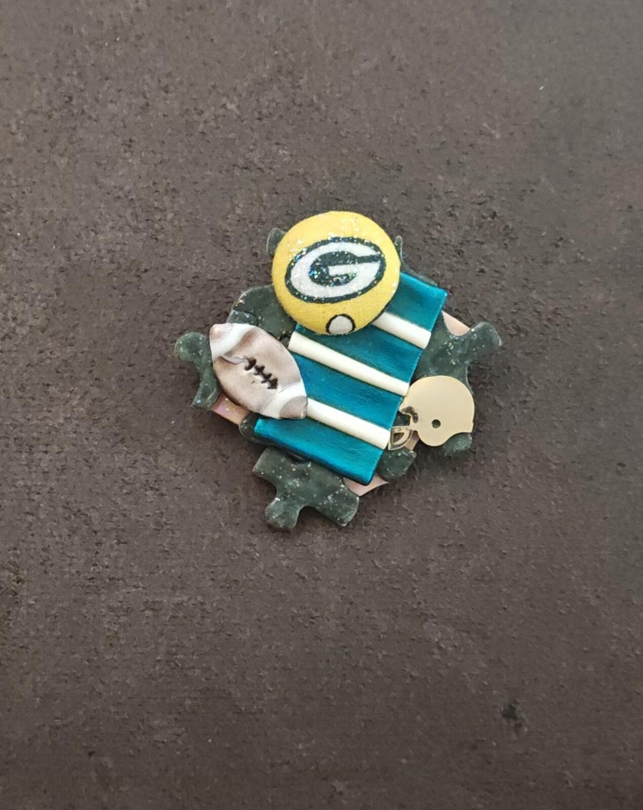 Unique Handmade Green Bay Packers Pin