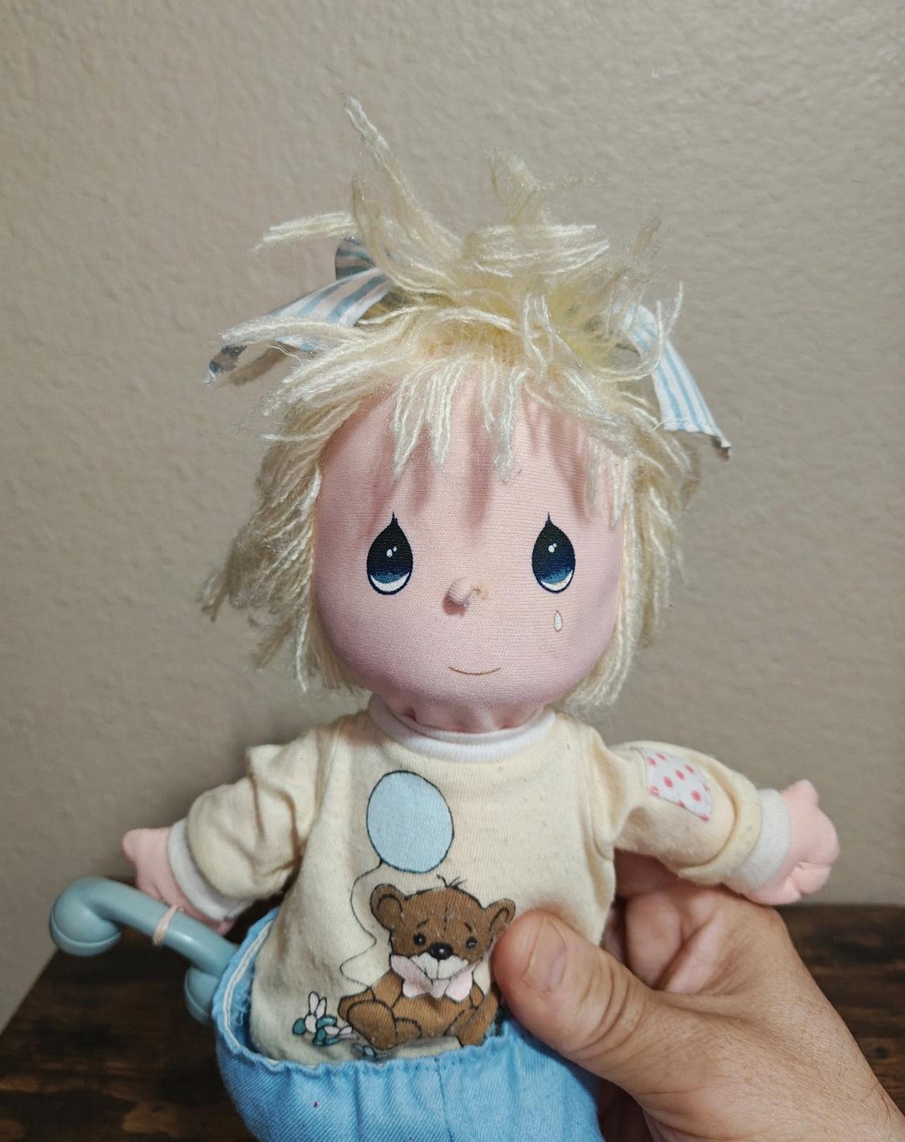 1986 Vintage Precious Moments Friendship Line Series "I Miss You" Boy Doll Plush