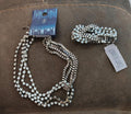 Jennifer Lopez Multi Strand Simulated Crystals Necklace & Pendant Set NWT