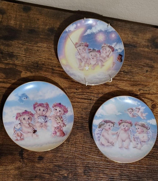 Set Of 3- 1990's Hamilton Dreamsicles Plates
