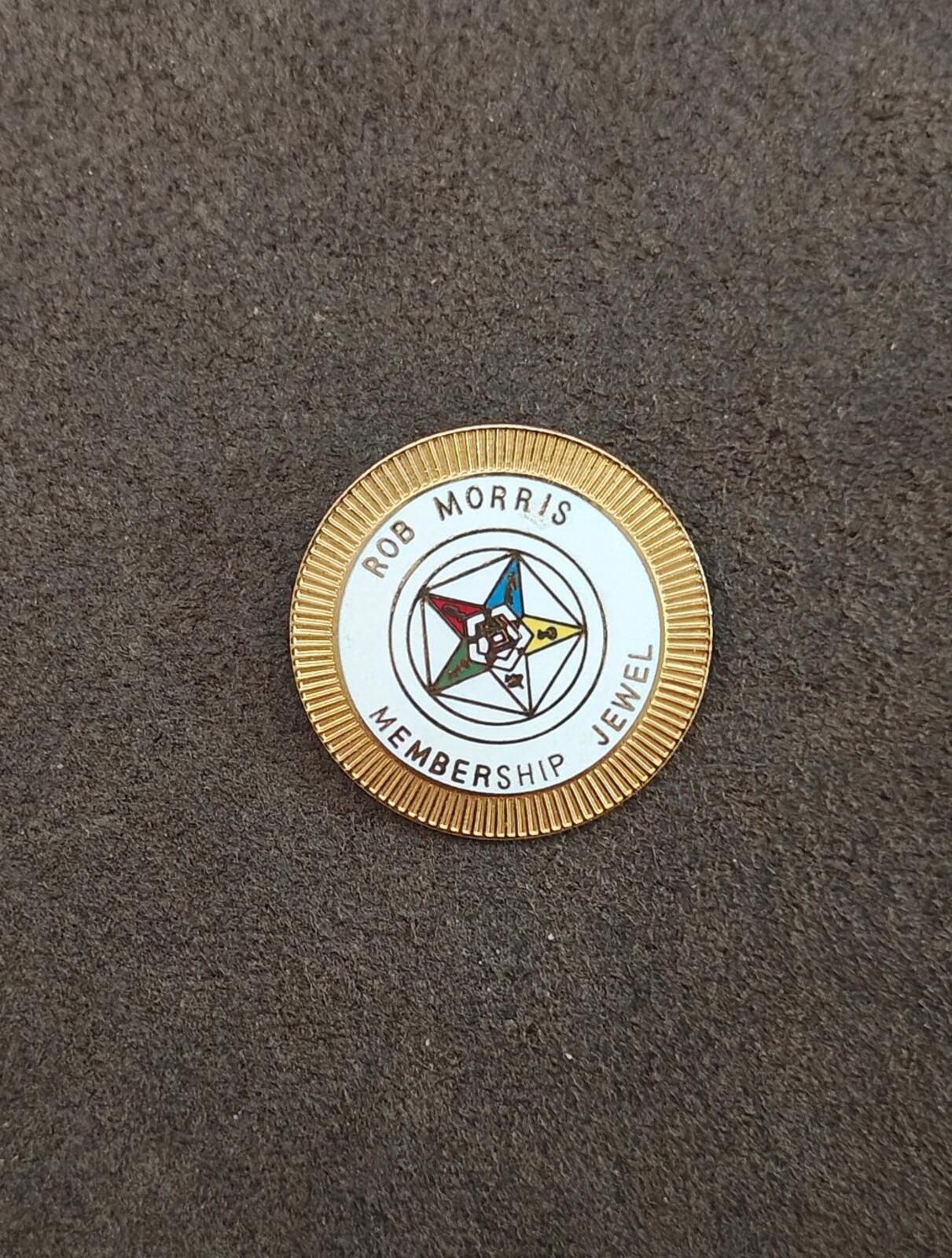 Rob Morris Membership Jewel Gold Tone Enamel Pin & Pendant