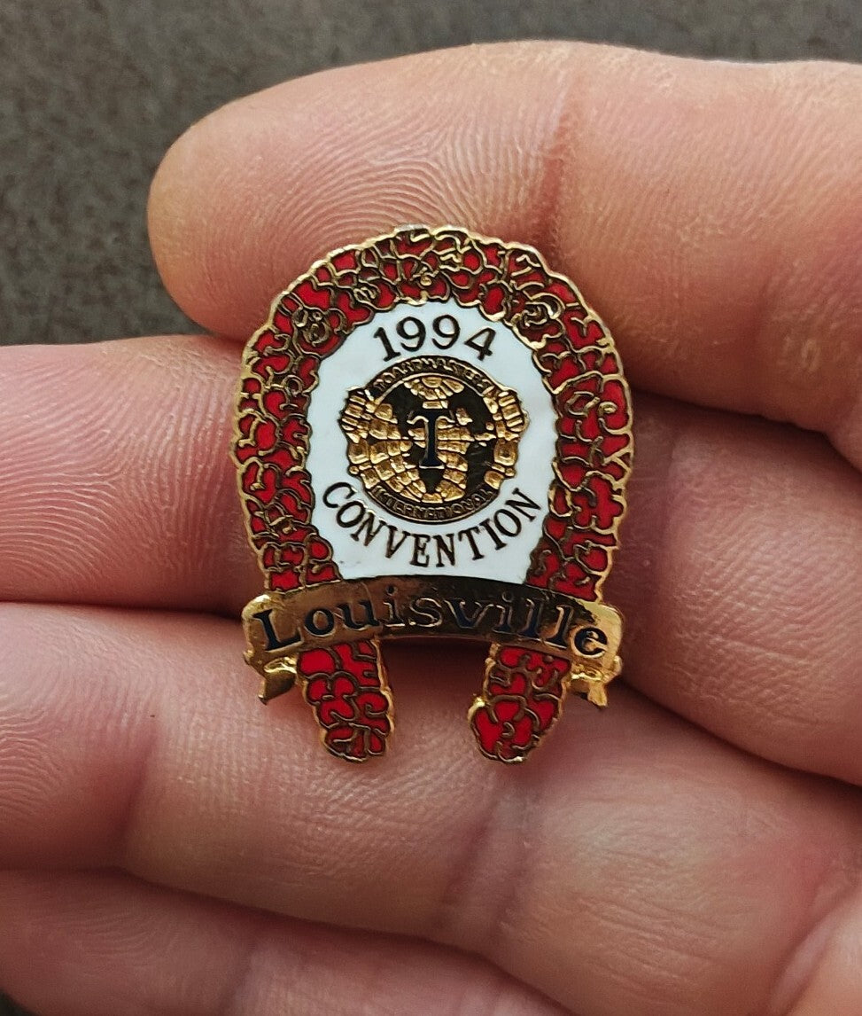 1994 Toastmasters International Convention Louisville Kentucky Gold Tone Pin.