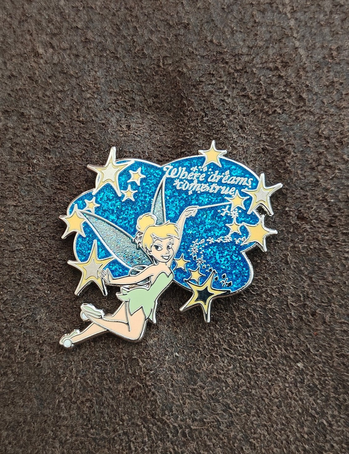 Disney Tinker Bell "Where Dreams Come True" Exclusive Pixie Dust  Pin