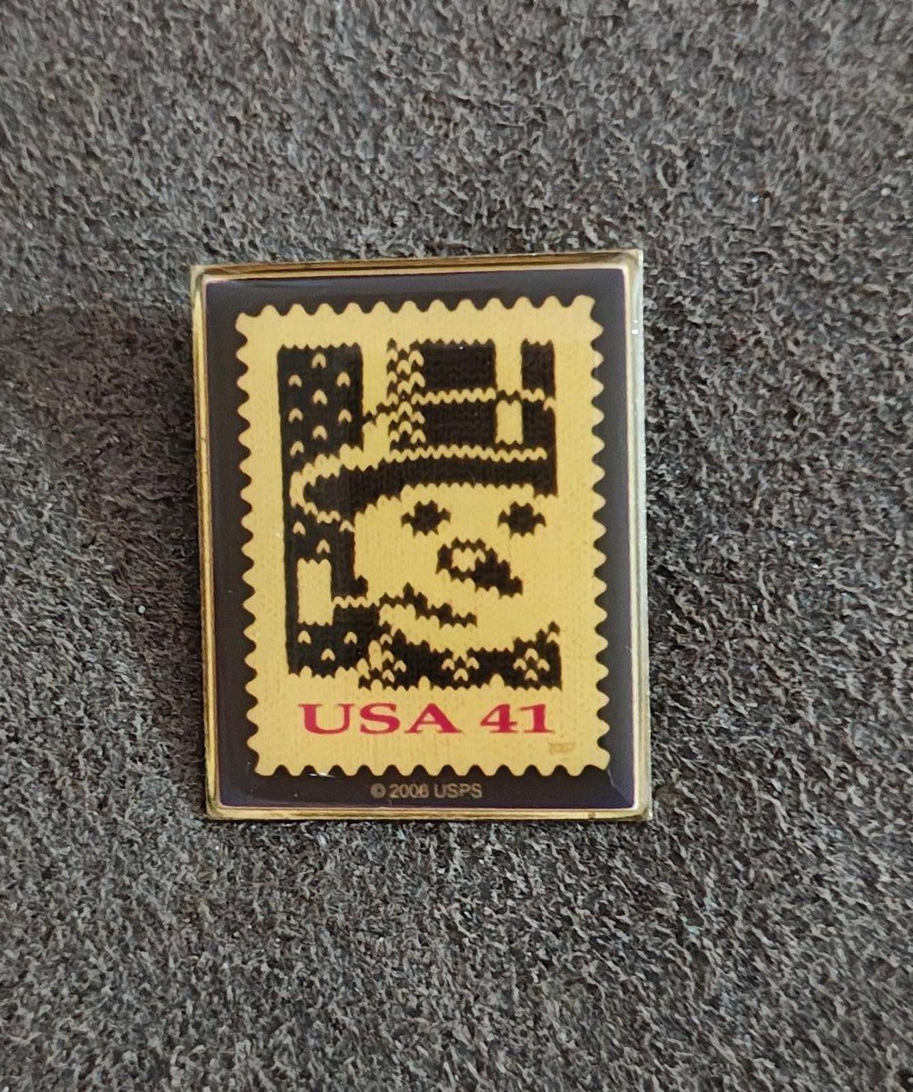 2006 USPS Holiday Knits Frosty The Snowman Gold Tone Pin