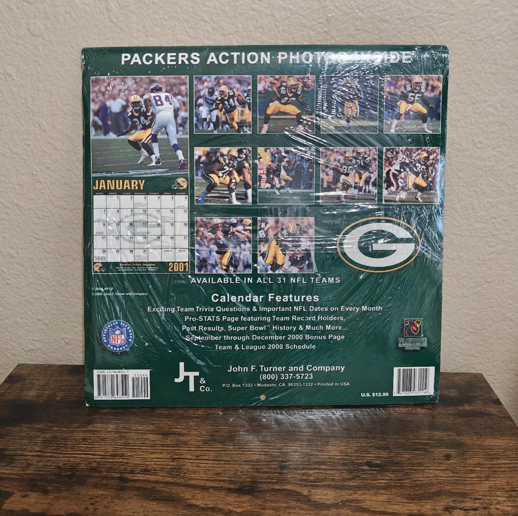 2001 Green Bay Packers 2001 Team Calendar New Sealed