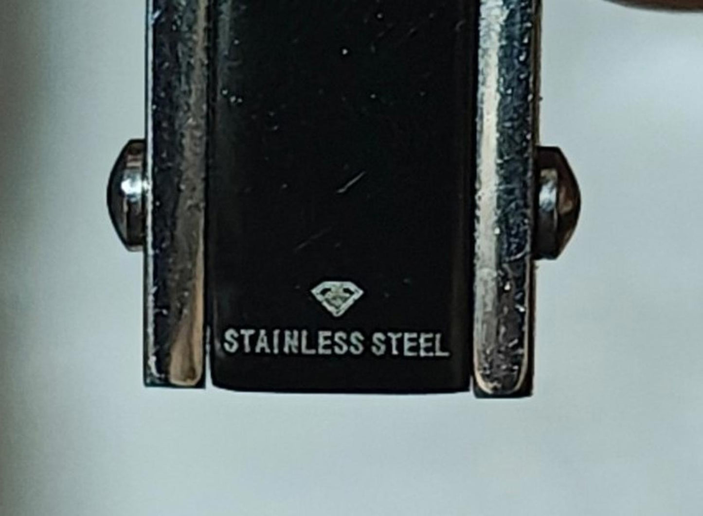 Vintage Gothic Steel Black CZ Cross Pendant