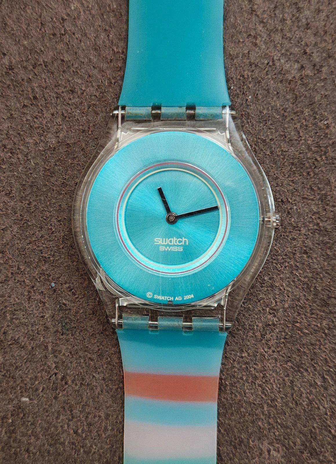 2004 Swatch Skin Pasteloop Turquoise Dial Unisex Watch SFK23