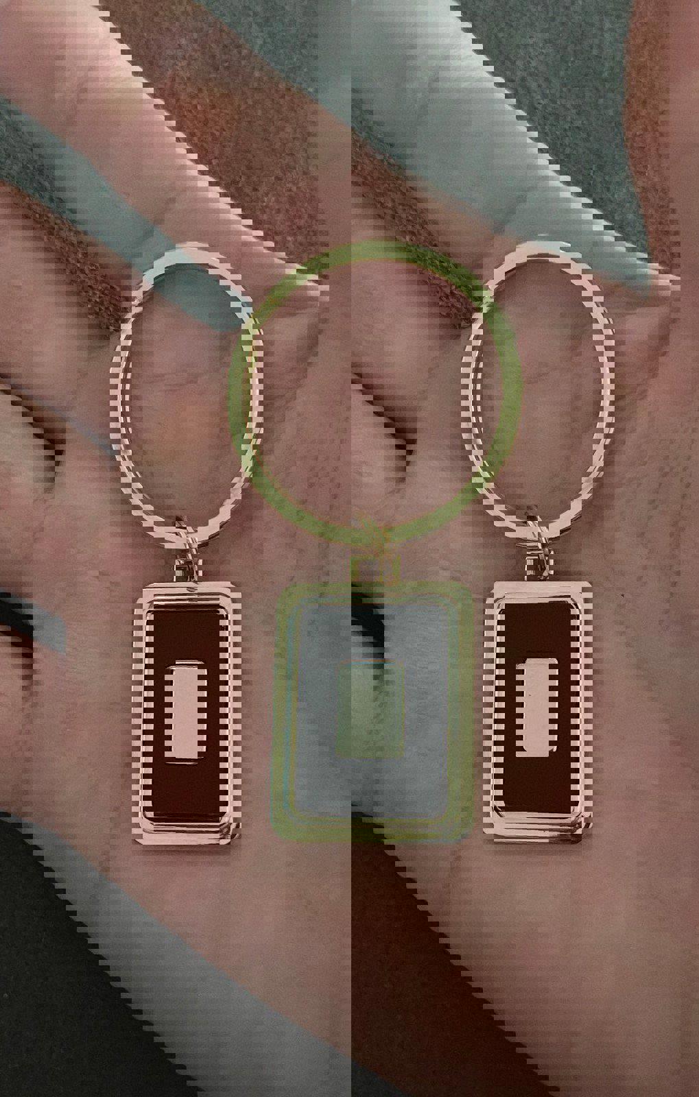 1990s Vintage Colibri 18k Gold Plated Key Chain Made In USA