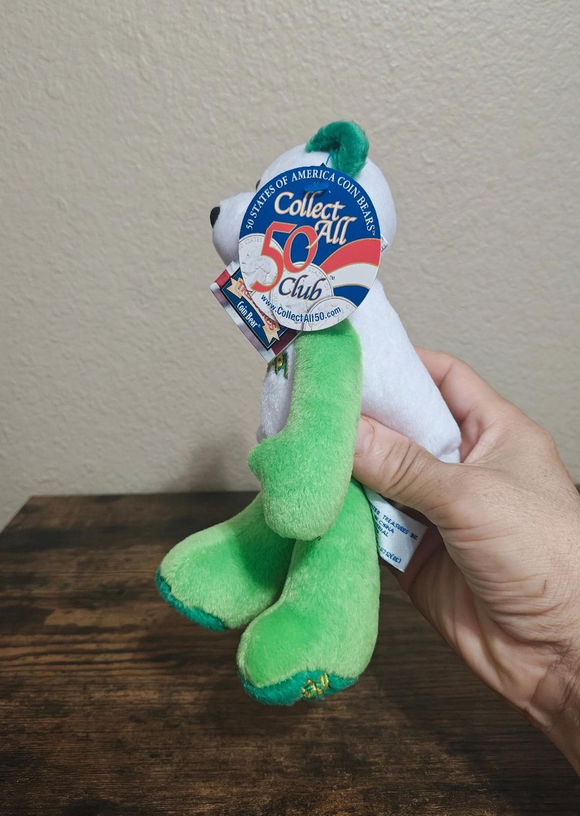 2002 Limited Treasures Mississippi State Quarter Bear Collectible Plush