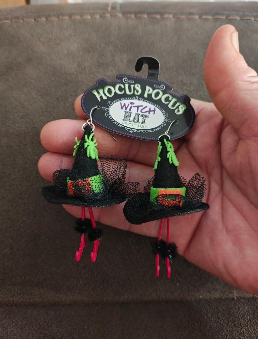 Hocus Pocus Witch Hat Hook Earrings NWT