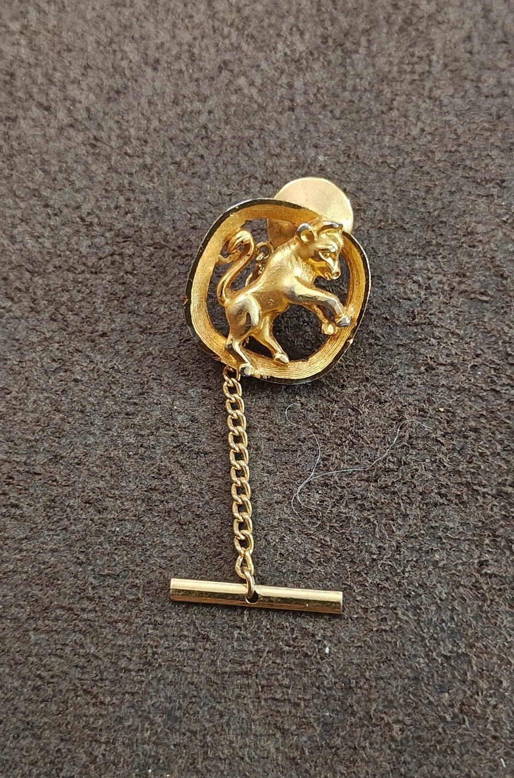 1960s/70s Gold Tone Taurus The Bull Zodiac Tie Tac/Lapel Pin