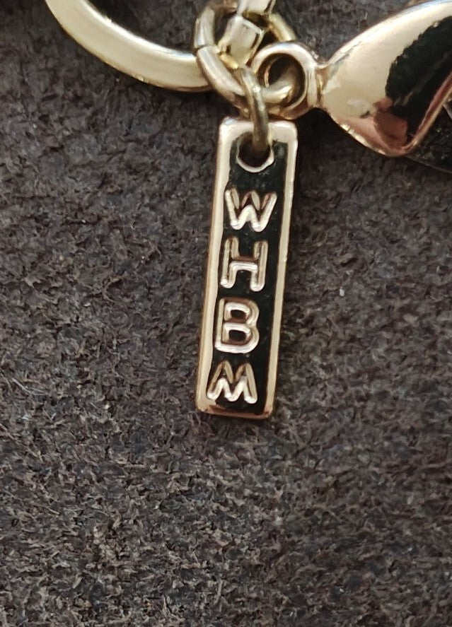 WHBM Gold Tone Rectangular Panel Pink Rhodonite Choker Statement Collar Necklace